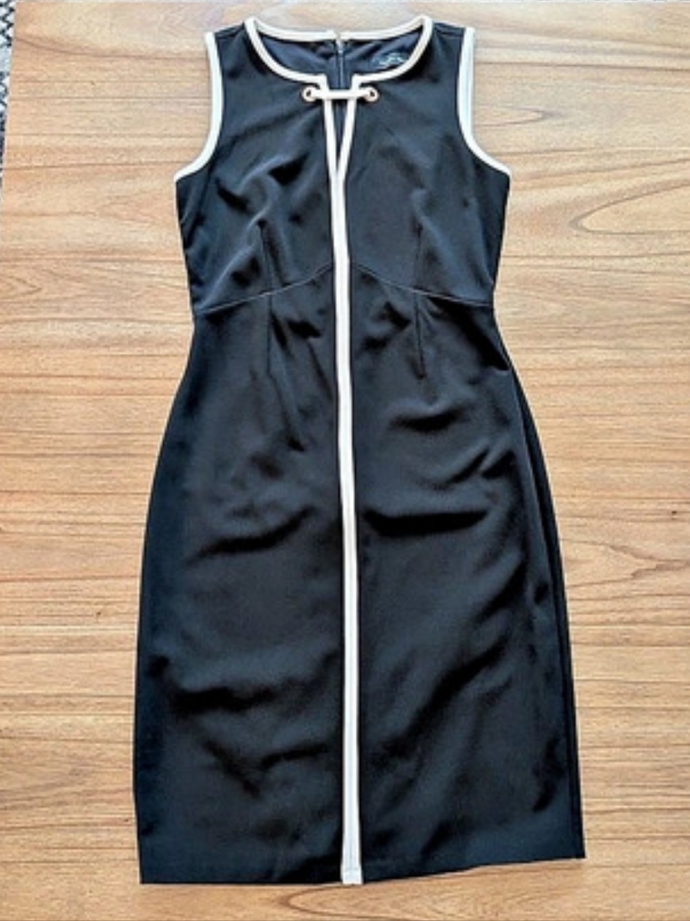 Ivanka Trump Black & White Trim Dress